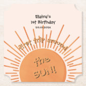 First Trip のまわりに The Sunの誕生日 ペーパーコースター (正面)