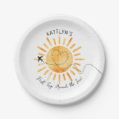 First Trip のまわりに The Sunの誕生日 ペーパープレート (正面)