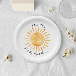 First Trip のまわりに The Sunの誕生日 ペーパープレート