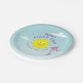 First Trip のまわりに The Sunの誕生日 ペーパープレート (アングル)