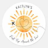 First Trip のまわりに The Sunの誕生日 ラウンドシール (正面)