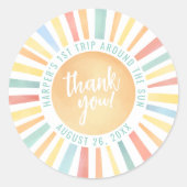 First Trip のまわりに The Sunの誕生日 ラウンドシール (正面)