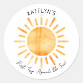 First Trip のまわりに The Sunの誕生日 ラウンドシール (正面)