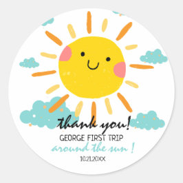 First Trip のまわりに The Sunの誕生日 ラウンドシール