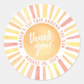 First Trip のまわりに The Sunの誕生日 ラウンドシール (正面)