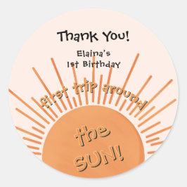 First Trip のまわりに The Sunの誕生日 ラウンドシール