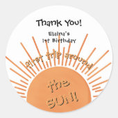 First Trip のまわりに The Sunの誕生日 ラウンドシール (正面)