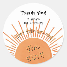 First Trip のまわりに The Sunの誕生日 ラウンドシール