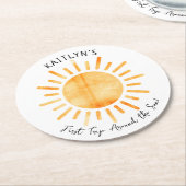 First Trip のまわりに The Sunの誕生日 ラウンドペーパーコースター (アングル)