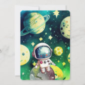 First Trip のまわりに The Sunの誕生日 招待状 (裏面)