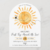 First Trip のまわりに The Sunの誕生日 招待状 (正面)