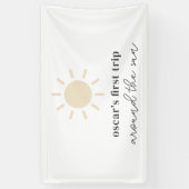 First Trip のまわりに The Sunの誕生日 横断幕 (縦)