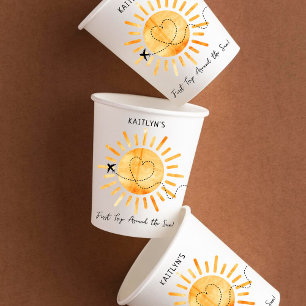 First Trip のまわりに The Sunの誕生日 紙コップ