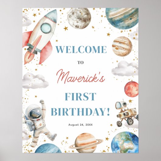 First Trip のまわりに the Sun誕生日16x20へようこそ ポスター (正面)