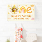 First Trip のまわりに the Sun誕生日Photo Welcome 横断幕 (インサイチュ)