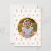 First Trip のまわりに The Sun 1st Birthdayパーティー写真 招待状 (裏面)