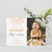 First Trip のまわりに The Sun 1st Birthday Photo 招待状 (スタンド正面)