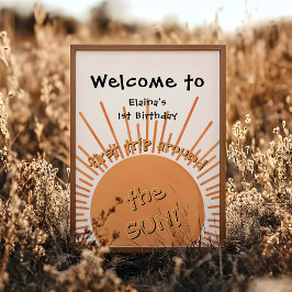 First Trip のまわりに The Sun 1st Birthday Welcome ポスター