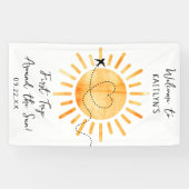 First Trip のまわりに The Sun 1st Birthday Welcome 横断幕 (横)