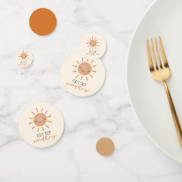 First Trip のまわりに The Sun 1st First Birthdayパーティー コンフェッティ