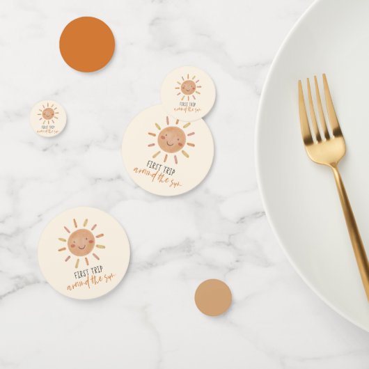 First Trip のまわりに The Sun 1st First Birthdayパーティー コンフェッティ (グループ)