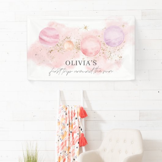 First Trip のまわりに The Sun Banner Backdrop 横断幕 (インサイチュ)