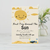 First Trip のまわりに The Sun Birthday Party Invitation 招待状 (スタンド正面)