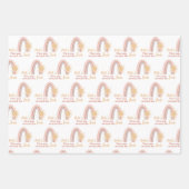 First Trip のまわりに The Sun Boho Name ラッピングペーパーシート (正面)