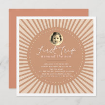 First Trip のまわりに The Sun Boho Photo 1st Birthday