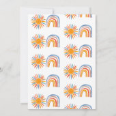 First Trip のまわりに The Sun Boy's 1Birthday 招待状 (裏面)