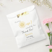 First Trip のまわりに The Sun Cute 1st Birthday フェイバーバッグ (封をした状態)