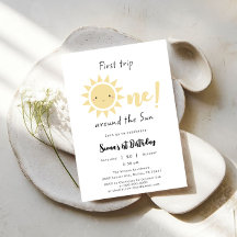 First Trip のまわりに The Sun Cute 1st Birthday
