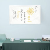 First Trip のまわりに The Sun Cute 1st Birthday 横断幕 (トレードショー)