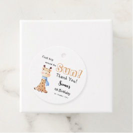 First Trip のまわりに The Sun Giraffe 1st Birthday フェイバータグ