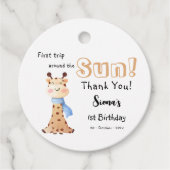 First Trip のまわりに The Sun Giraffe 1st Birthday フェイバータグ (正面)
