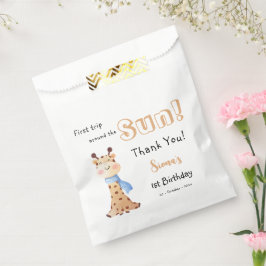 First Trip のまわりに The Sun Giraffe 1st Birthday フェイバーバッグ