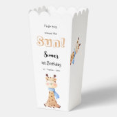 First Trip のまわりに The Sun Giraffe 1st Birthday フェイバーボックス (裏面)