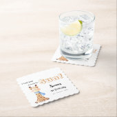 First Trip のまわりに The Sun Giraffe 1st Birthday ペーパーコースター (インサイチュ)