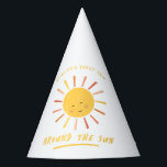 First Trip のまわりに the Sun Kids 1st Birthday パーティーハット<br><div class="desc">最初の旅のまわりに日キッズ1st誕生日パーティー帽子。このクリックデザインに対する編集ボタン。</div>