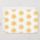 First Trip のまわりに The Sun Photo Birthday Party 招待状 (裏面)