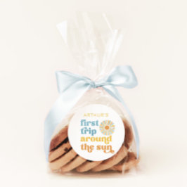 First Trip のまわりに the Sun Sticker ラウンドシール