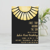 First Trip のまわりに the Sun, Sunray 1st Birthday 招待状 (スタンド正面)