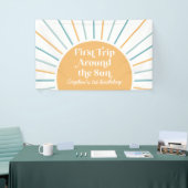 First Trip のまわりに the Sun Sunshine 1st birthday 横断幕 (トレードショー)