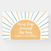 First Trip のまわりに the Sun Sunshine 1st birthday 横断幕 (横)