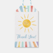 First Trip のまわりに the Sun Thankお願い ギフトタグ (正面)