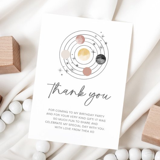 First Trip のまわりに The Sun Thank サンキューカード