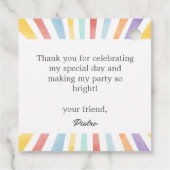 First Trip のまわりに the Sun Thank You フェイバータグ (裏面)