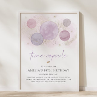 First Trip のまわりに the Sun Time Capsule Sign ポスター