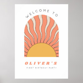 First Trip のまわりに the Sun Welcome Sign Poster ポスター