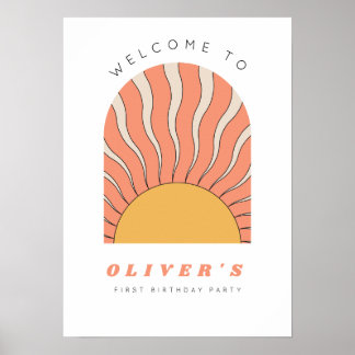 First Trip のまわりに the Sun Welcome Sign Poster ポスター